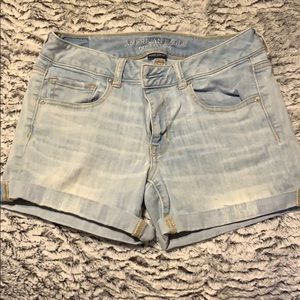 American eagle super stretch midis shorts